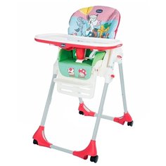 Стульчик для кормления Chicco Polly 2-in-1 Easy (4 колеса) country farm