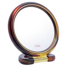 Зеркало косметическое настольное Scarlet Line 64 красный/коричневый