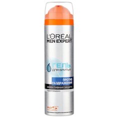 Гель для бритья против раздражений LOreal Paris, 200 мл