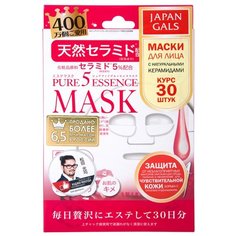 Japan Gals маска Pure 5 Essence с натуральными керамидами, 30 шт.