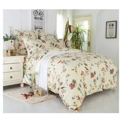 Постельное белье 2-спальное СайлиД A-178, поплин бежевый