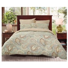 Постельное белье 2-спальное СайлиД B-188, сатин серый