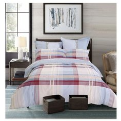 Постельное белье 2-спальное СайлиД B-198, сатин голубой