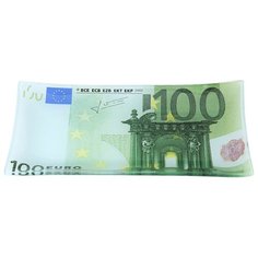 Elan gallery Тарелка 100 евро 19х10 см зеленый