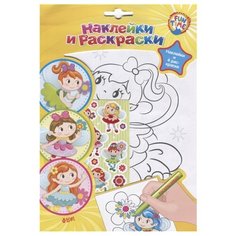 РОСМЭН Наклейки и раскраски. Феи