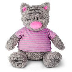 Мягкая игрушка Maxitoys Серый кот в полосатой майке 30 см