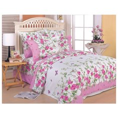 Постельное белье 2-спальное СайлиД A-63(2), поплин розовый