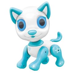 Интерактивная игрушка робот Mioshi Active Умный щеночек. Пуддинг MAC0303-011 белый/голубой