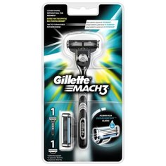 Бритвенный станок Gillette Mach3 сменные кассеты, 2 шт.