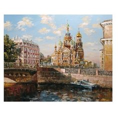 Molly Картина по номерам "Санкт-Петербург. Канал Грибоедова" 40х50 см (KH0141)