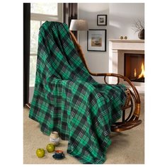 Плед Guten Morgen Кристалл, 200 x 200 см зеленый