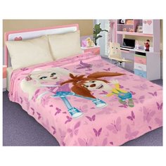 Плед Guten Morgen Барбоскины для девочек, 150 x 200 см розовый