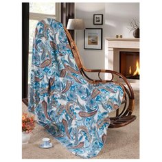 Плед Guten Morgen Огурцы, 150 x 200 см голубой