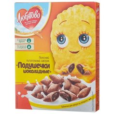Готовый завтрак Любятово Подушечки шоколадные, коробка, 250 г