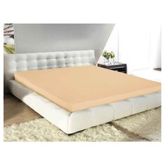 Простыня Guten Morgen трикотажная на резинке 160 х 200 см бежевый