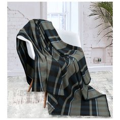 Плед Guten Morgen Люксембург, 150 x 200 см синий/коричневый