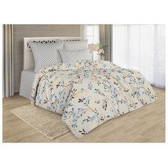 Постельное белье 1.5-спальное Guten Morgen Прана 818 50х70 см, поплин серый/бежевый