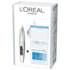 LOreal Paris Тушь для ресниц Bambi Eye False Lash + средство для снятия макияжа, 01 черный