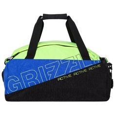 Сумка спортивная Grizzly TU-910-2, черный/лимонный