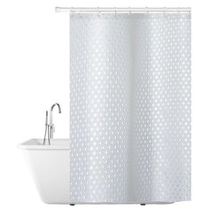 Штора для ванной Tatkraft Purl 180x180 белый