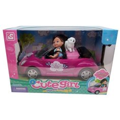 Кукла Tongde в машине, собачкой, K080180