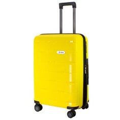 Чемодан PROFFI Tour Fashion M 62 л, желтый