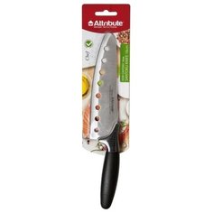 Attribute Нож сантоку Chef 16 см черный