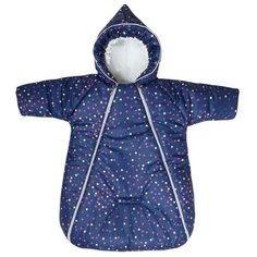 Комбинезон-конверт Сонный Гномик Хлопушки 956/6 синий с рисунком