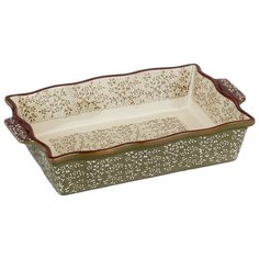 Форма для запекания керамическая Attribute Verde ABK101 (27х18х5.5 см) зеленый/белый