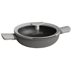 Сотейник BergHOFF Leo 3950166 26 см, с крышкой, серый
