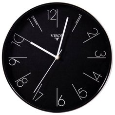 Часы настенные кварцевые Viron 222473 черный