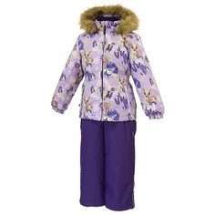 Комплект с полукомбинезоном Huppa Wonder 41950030-818 размер 98, lilac pattern/ lilac