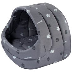 Домик для кошек, для собак Дарэлл Лукошко (9753) 54х48х44 см серый