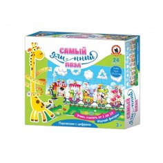 Пазл Русский стиль Паровозик с цифрами (02504), 24 дет.