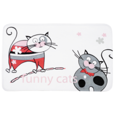 Коврик Tatkraft Funny Cats, 50x80 см мультиколор