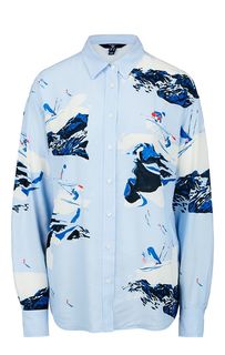 Рубашка из вискозы свободного кроя Gant