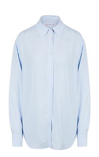 Синяя блуза оверсайз из вискозы Calvin Klein Jeans