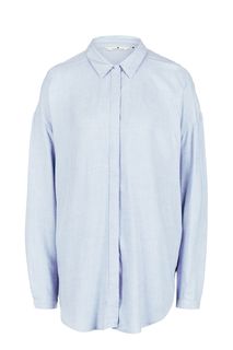Голубая рубашка из вискозы Tom Tailor