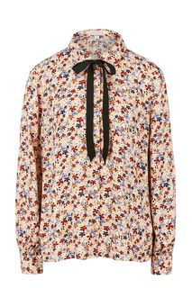 Рубашка из вискозы с цветочным принтом Tom Tailor Denim