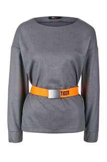 Серая блуза с поясом Urban Tiger