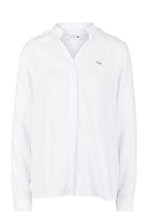 Белая блуза из вискозы Lacoste