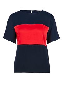 Блуза с плиссированной вставкой Tommy Hilfiger