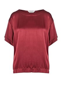 Блуза бордового цвета с короткими рукавами Sparkz Copenhagen