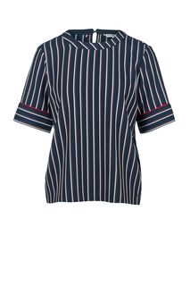 Блуза синего цвета в полоску Tommy Hilfiger