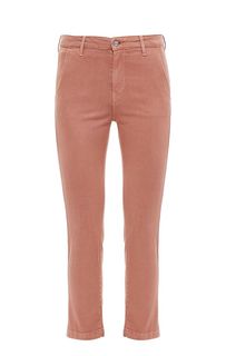 Укороченные розовые брюки зауженного кроя Pepe Jeans