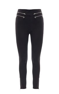 Трикотажные брюки с декоративными молниями Guess