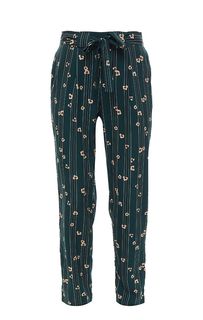 Брюки зауженного кроя с цветочным принтом Vero Moda