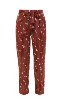 Брюки зауженного кроя с цветочным принтом Vero Moda