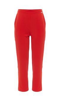 Зауженные брюки красного цвета Guess