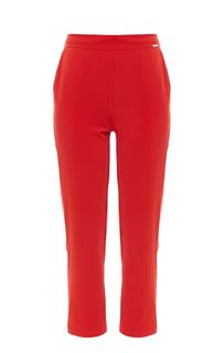 Зауженные брюки красного цвета Guess